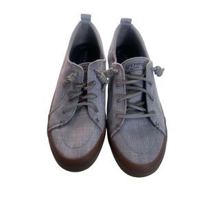 Sperry Crest Vibe Linen Women’s Sneakers in Gray Size 9